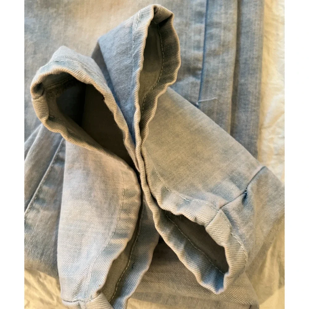 Southpole Flex Jeans Mens Size 40x34 Light Wash Distressed Skinny Mid Rise Moto
